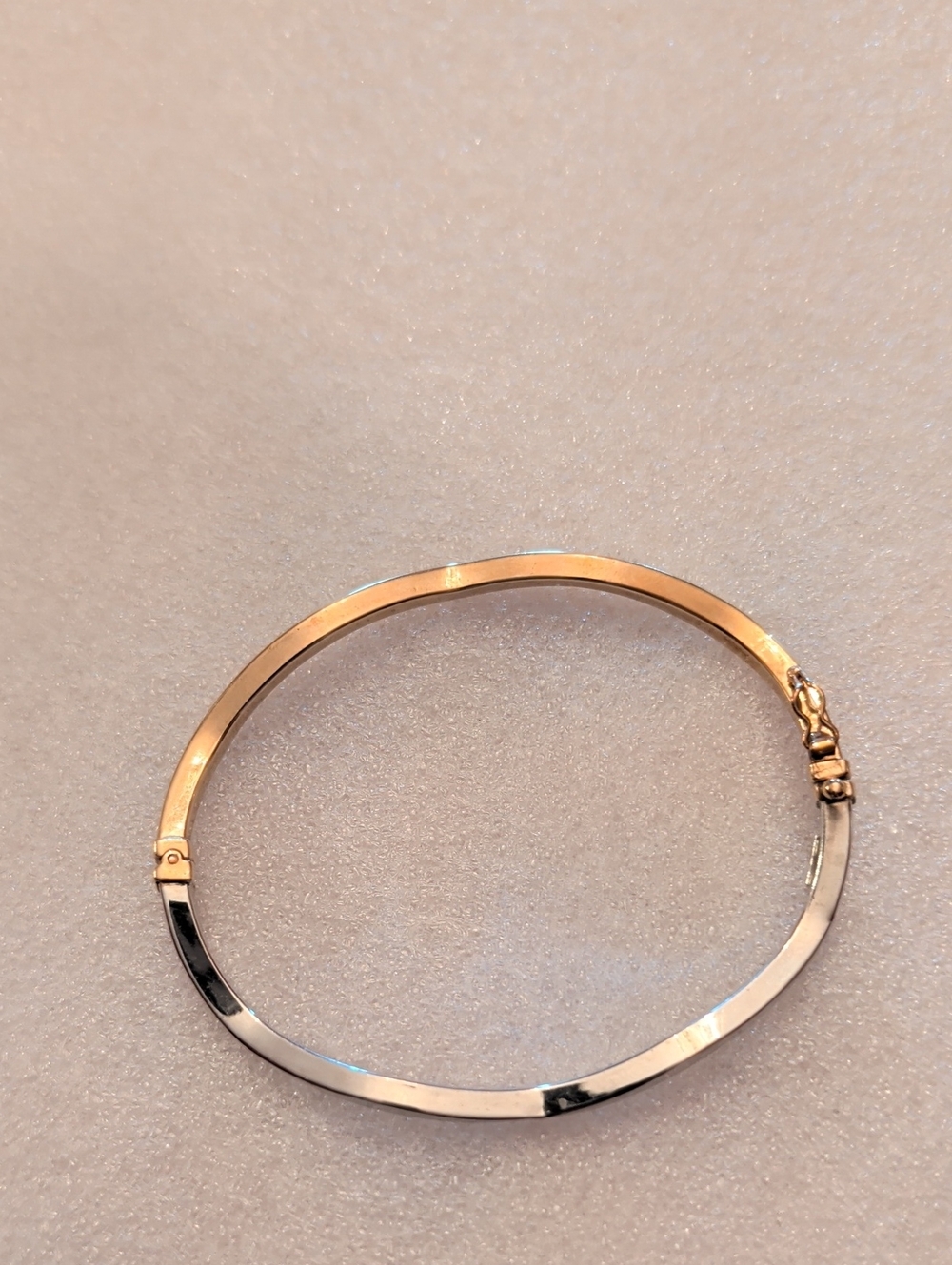 2 Tone Hinged Bracelet, Lia Sophia